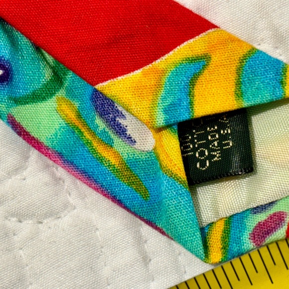 STEVE SCHEINER Vibrant 100% Cotton Executive Fish Designed Necktie Tie Pre-Owned - Picture 5 of 6